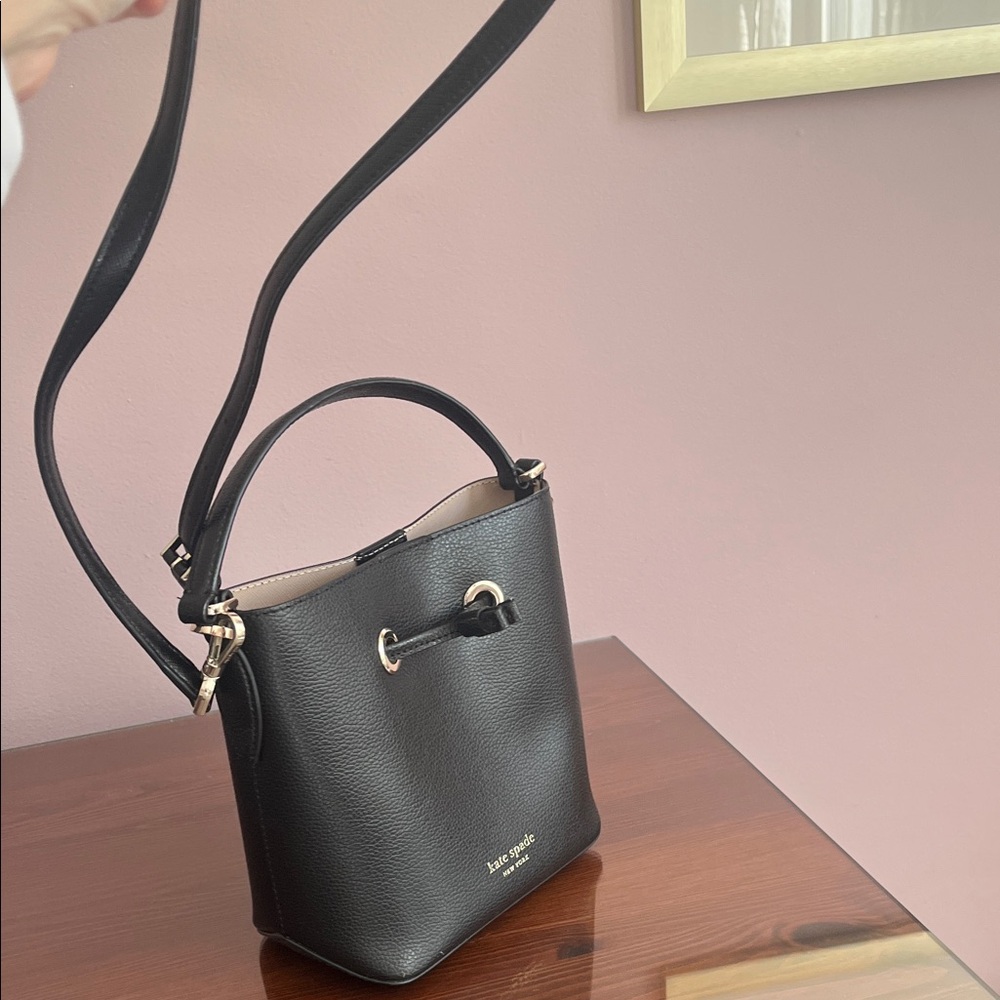 Kate Spade Black Crossbody Bag with Gold Accents - Picture 2 of 10